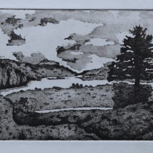 Glenveagh Donegal etching